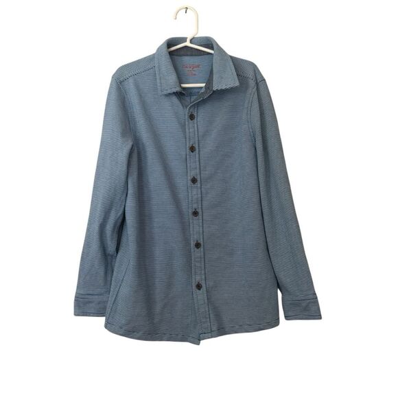 Cat & Jack Other - Cat & Jack Blue Striped Long Sleeve Button Down Collared Shirt